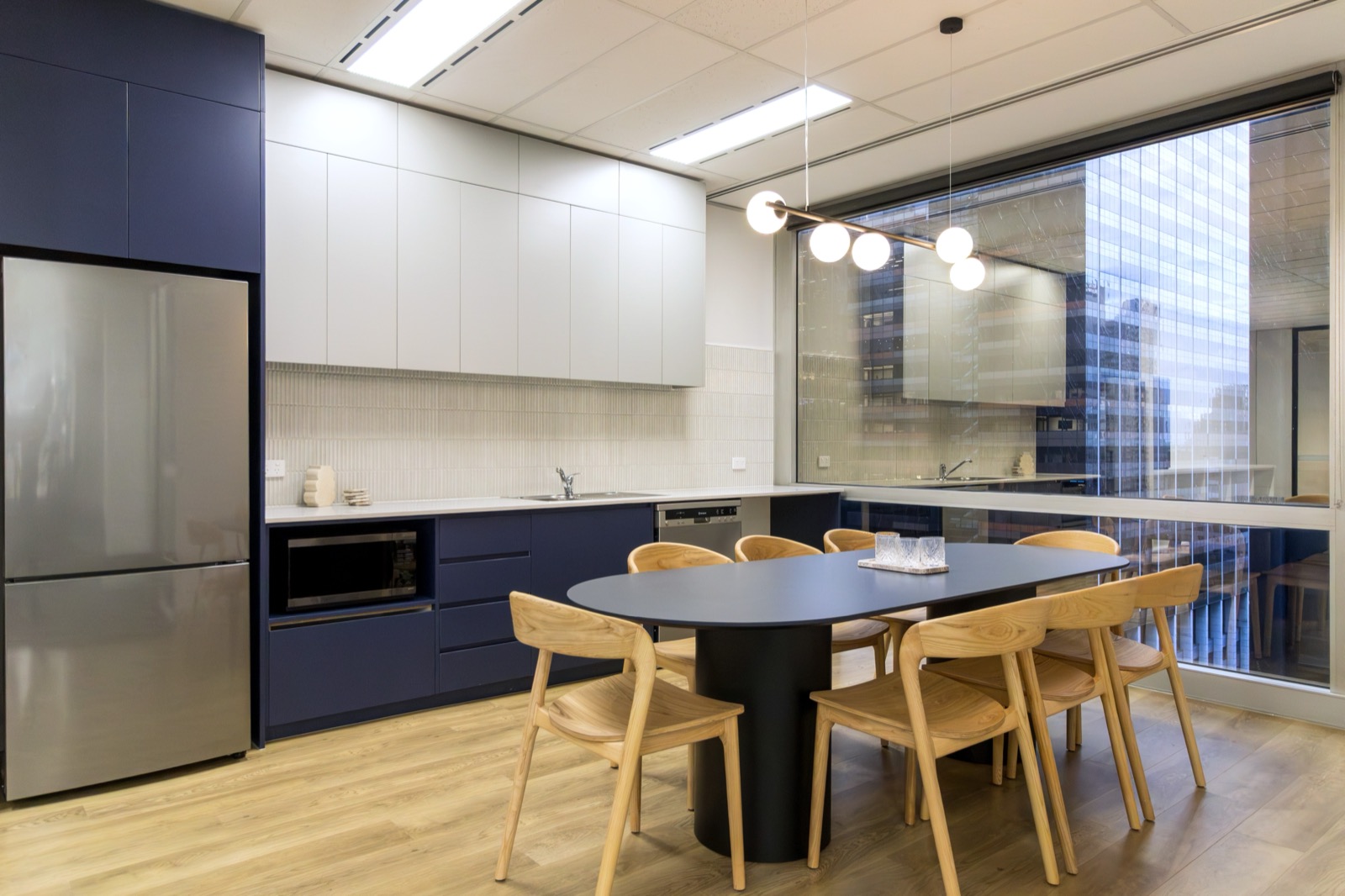 Kitchen breakout of the Level 14 suite